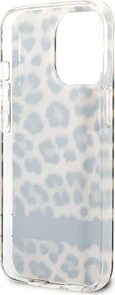 Mbështjellës Guess GUHCP13LHSLEOW për iPhone 13/13 Pro 6.1", hardcase, Leopard, kafe