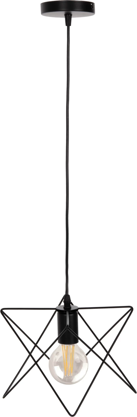 Llambë varëse tavani, kapak metalik i zi, FH4075, 18x17x120H cm