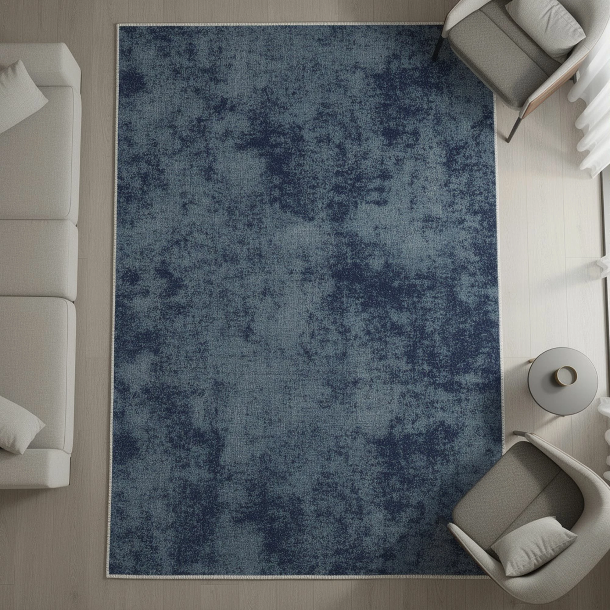Qilim (80 x 120) Conceptum Hypnose, Exfab210, gri dhe kaltër e errët