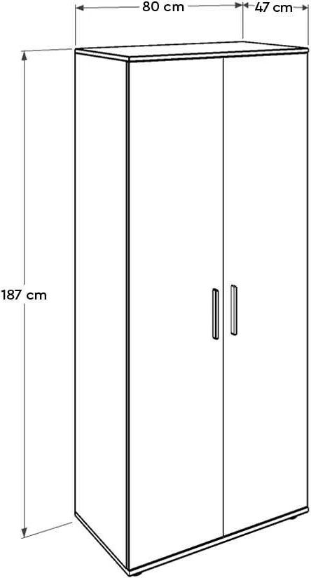 Dollap Hanah Home, ngjyrë arr e çelët, Grd-320-Tt-1
