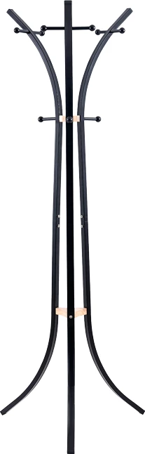 Varëse rrobash, metal i zi dhe dru gome, 51x63x175cm