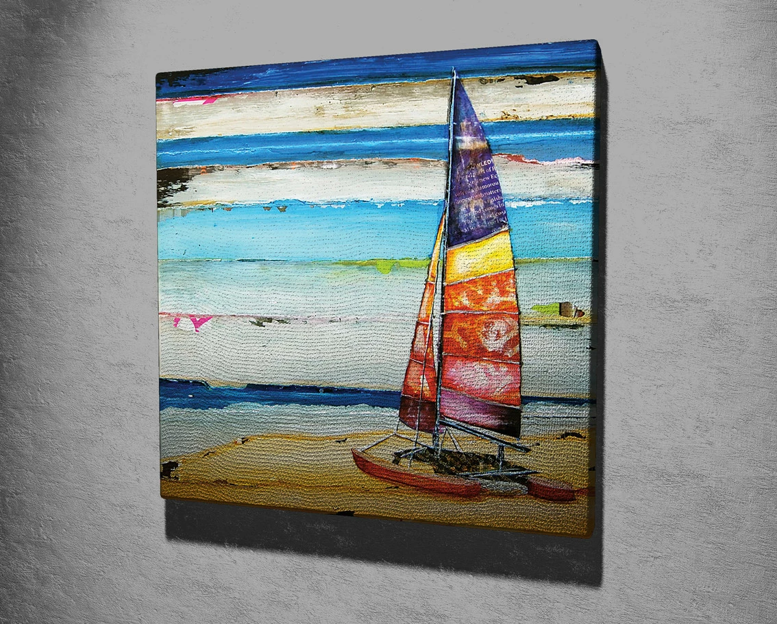 Pikturë dekorative në kanavacë, shumëngjyrëshe, KC211, 45x45cm