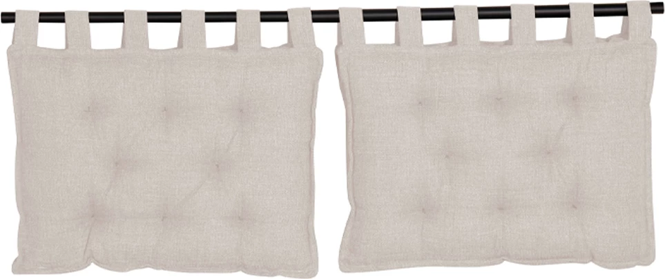 Set jastëkësh për shpinë krevati, 2 copë, ngjyrë e bardhë e zbehtë, 70x10x50