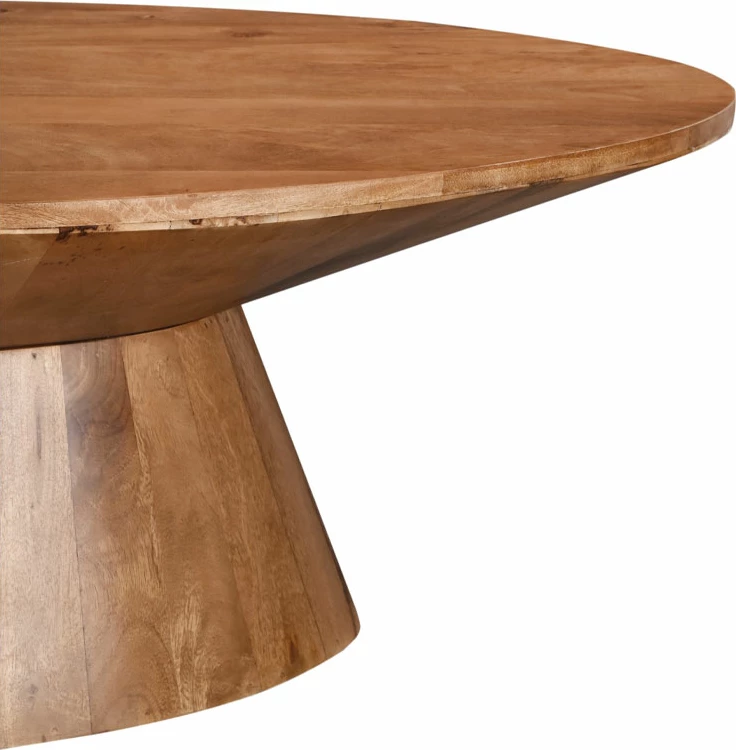 Tavolinë kafeje Falso, dru mango natyral, 130x68x41cm