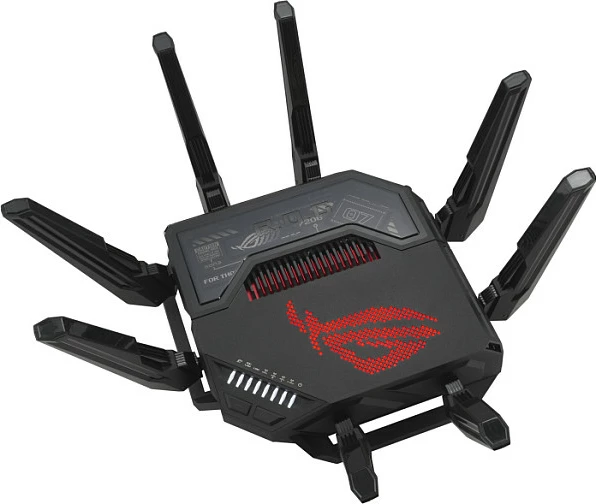 Router gaming ASUS ROG Rapture GT-BE98, Wi‑Fi 7 Quad‑Band, 2x 10GbE, 6 porte LAN, i zi