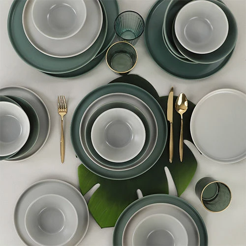Set enësh për drekë prej qeramike, 24 copë, Hermia Concept, TY039124FX90A000000MAET000