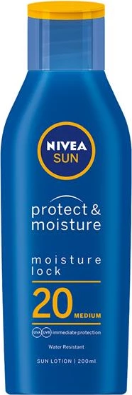 Krem mbrojtës Nivea Protect & Moisture 20 Medium, 200 ml