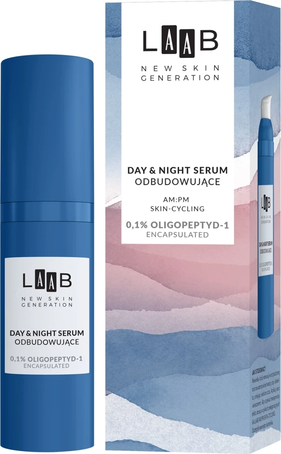 Serum për fytyrë AA LAAB AM:PM Day & Night Rebuilding 0.1% Oligopeptide-1 (EGF) Encapsulated për femra 30ml
