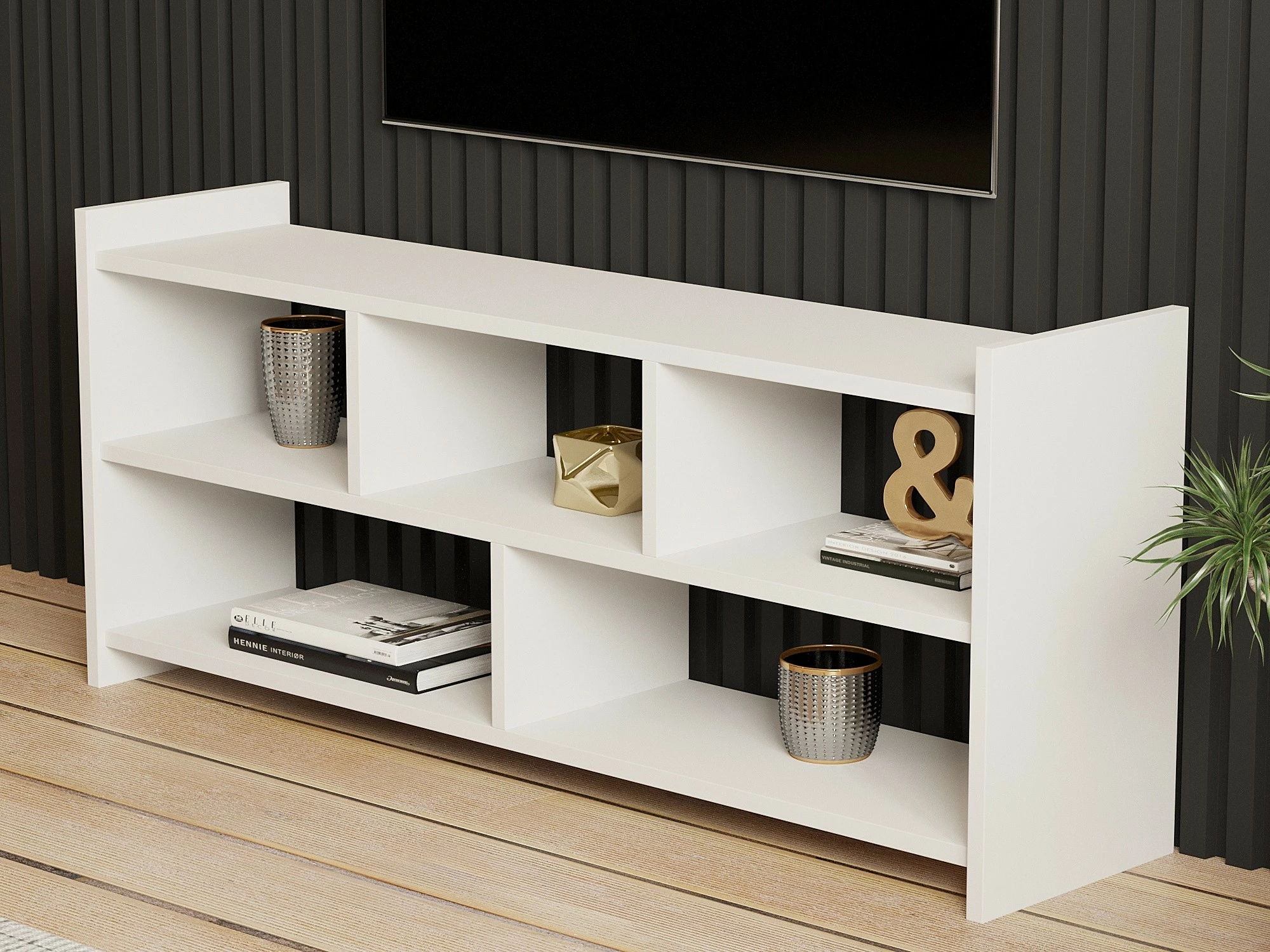 Komodë TV Hanah Home, Pera, e bardhë