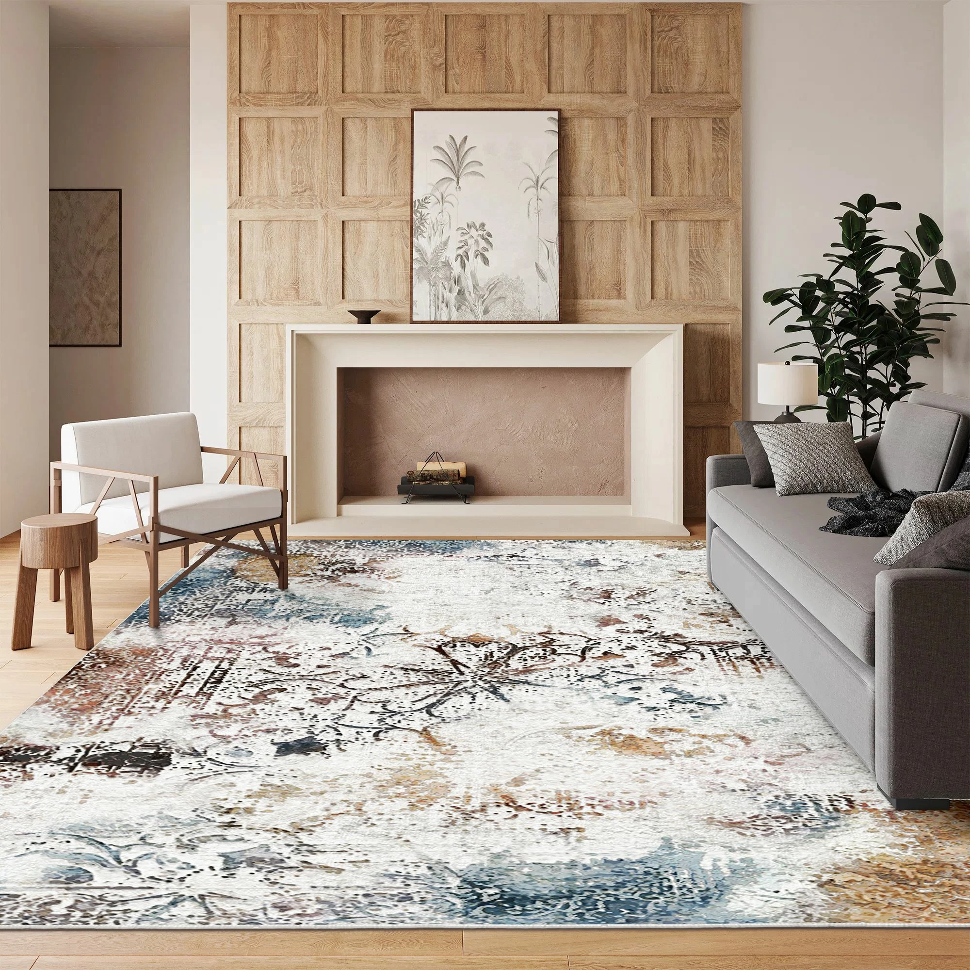 Qilim Velvet Fabric, shumëngjyrësh, 120x180cm, Conceptum Hypnose Els - E - 2
