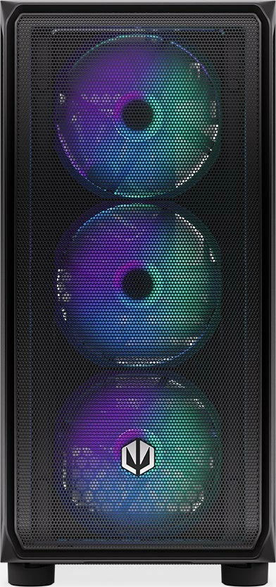 Kasë Endorfy Arx 500 ARGB EY2A011 Midi Tower ATX me xham të temperuar, 4x 140mm PWM ARGB fanë, Black
