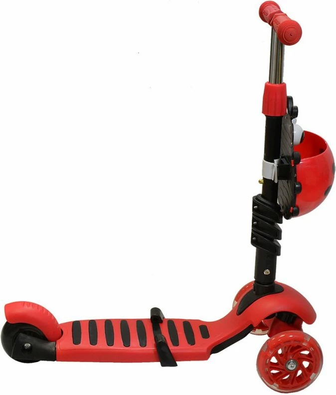 Trotinet 3-në-1 për fëmijë Enero, i kuq