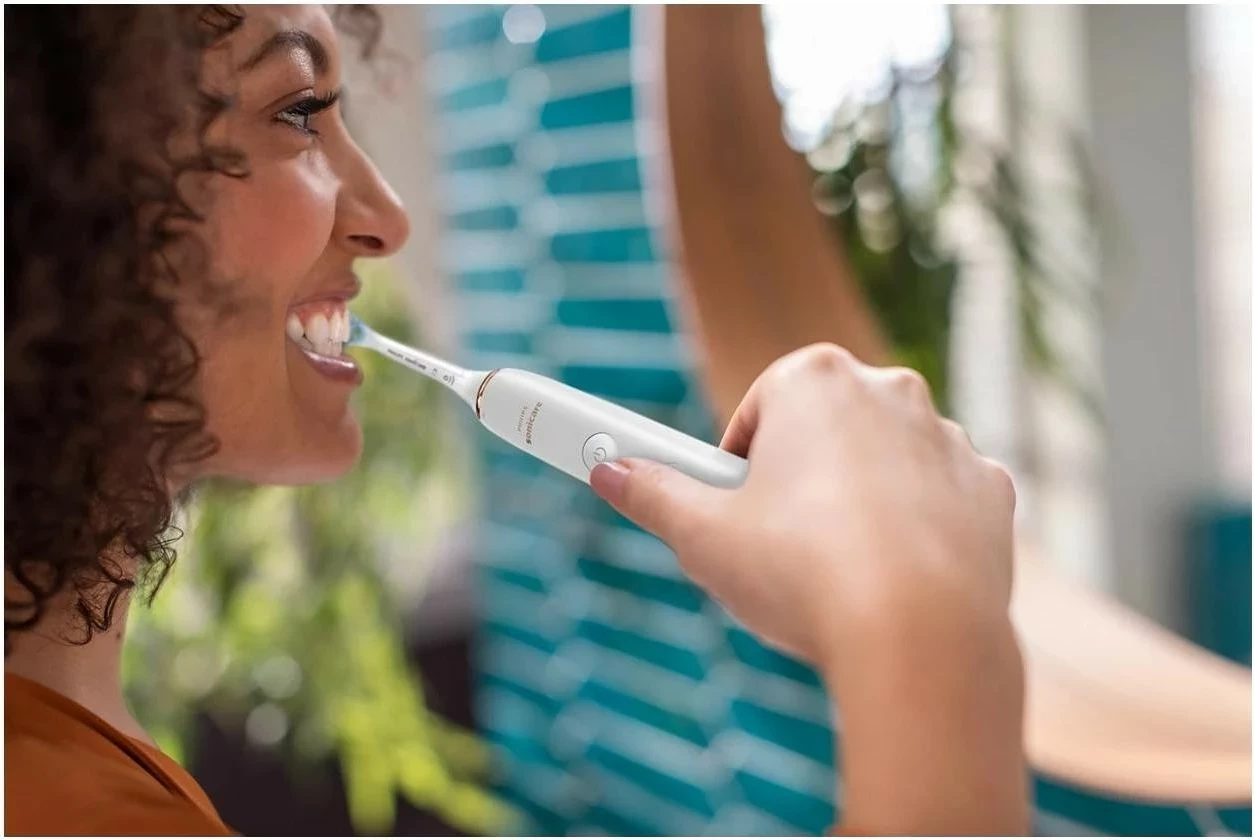 Furçë dhëmbësh sonike Philips Sonicare DiamondClean 9000 HX9914/57, e bardhë e zezë