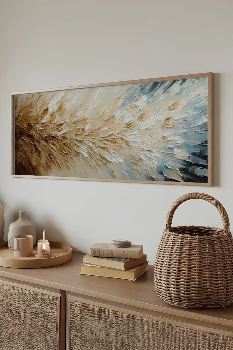 Pikturë dekorative me kornizë, Wallity, Artsmdfyty27-50120, shumëngjyrëshe, 50x120cm