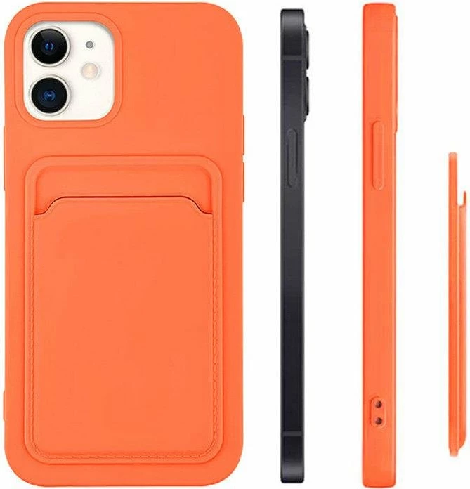 Mbështjellës silikon për celular Hurtel Card Case me xhep për kartela, për Samsung Galaxy A42 5G, Vjollcë