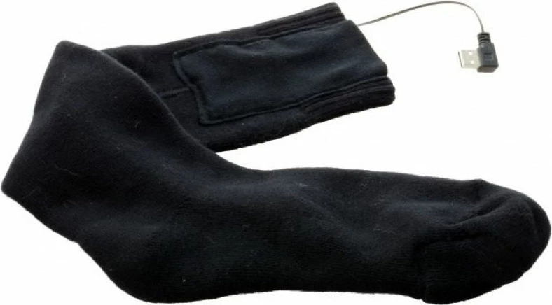 Çorape të ngrohta sportive Glovii unisex, të zeza
