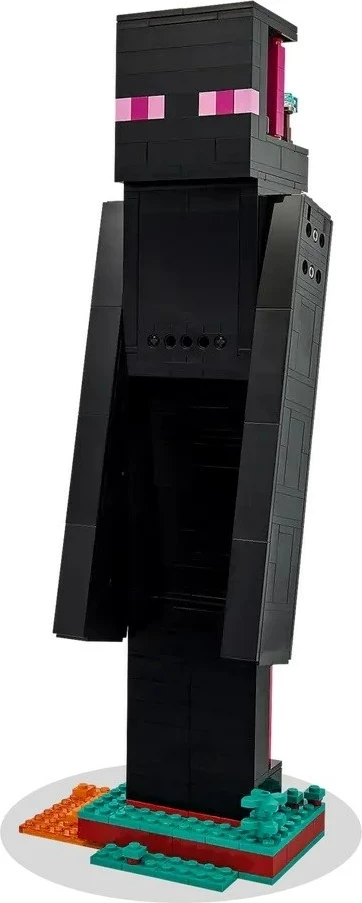 Set LEGO Minecraft The Enderman Tower 21279, 2 minifigura, për fëmijë 9+ vjeç