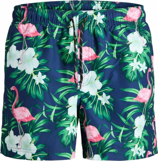 Shorce noti për meshkuj Jack&Jones JWHARUBA SWIM PRINTS 12206537, navy blue [Madhësia: S]