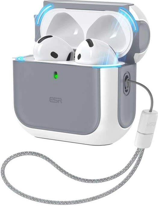 Mbështjellës ESR Orbit Hybrid për AirPods 4, i bardhë