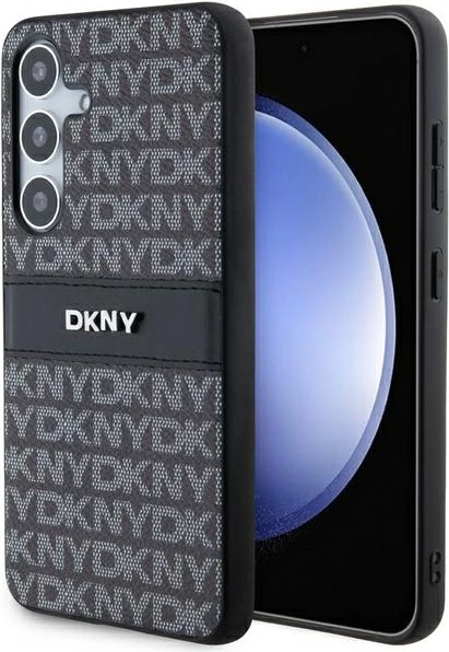 Mbështjellës DKNY Mono Stripe & Metal Logo për Samsung Galaxy S24, i zi