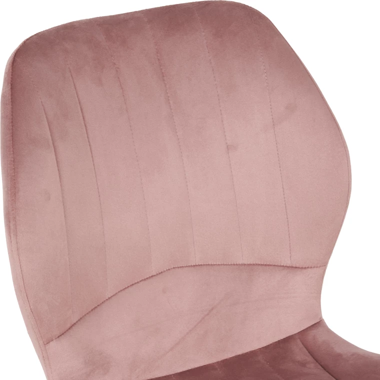 Karrige Jelour kadife, ngjyrë mollë e kalbur, këmbë metalike natyrale, 46.5x60x84cm, set prej 4 copësh