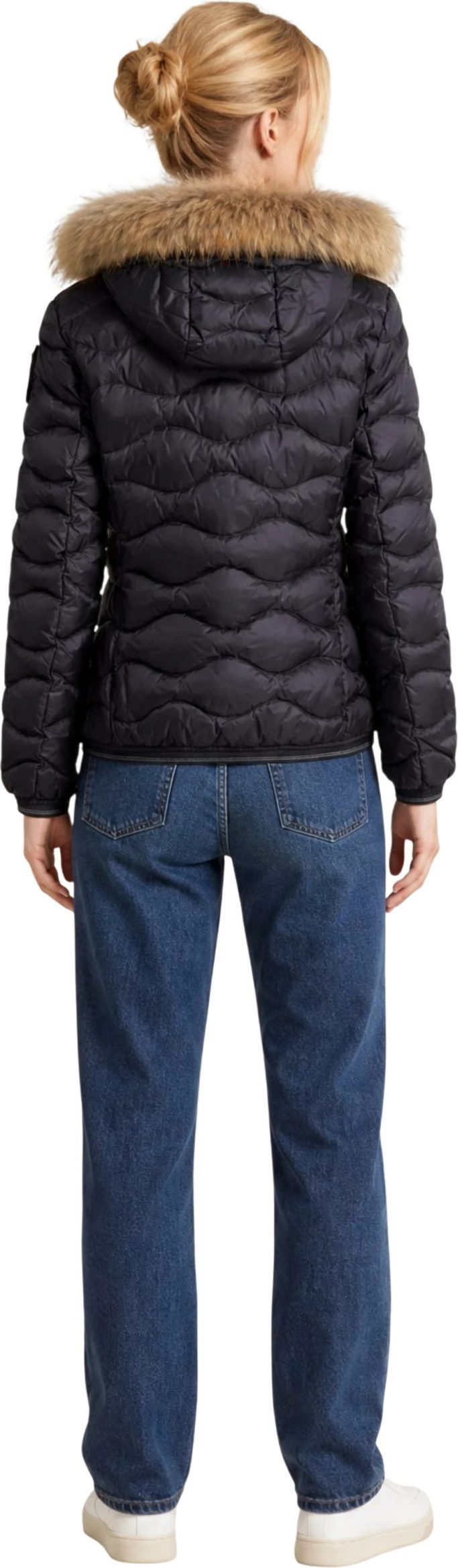Jakne për femra Blauer ALDIE 26WBLDC03034, e zezë-bezhë [Madhësia: XL]