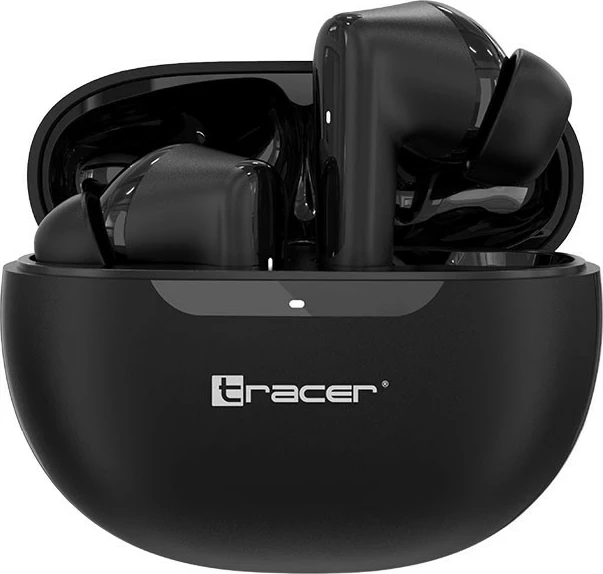 Kufje Tracer T10 TWS BT, Bluetooth 5.4, me etui, të zeza