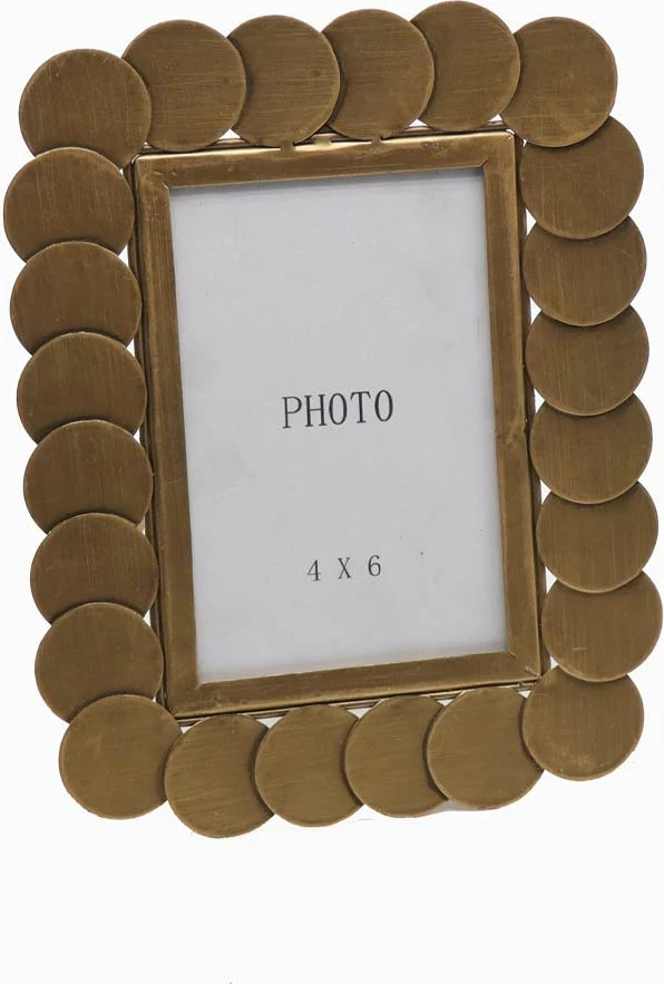 Kornizë për foto, metalike, ngjyrë ari, 17.5x1.5x22.5 cm