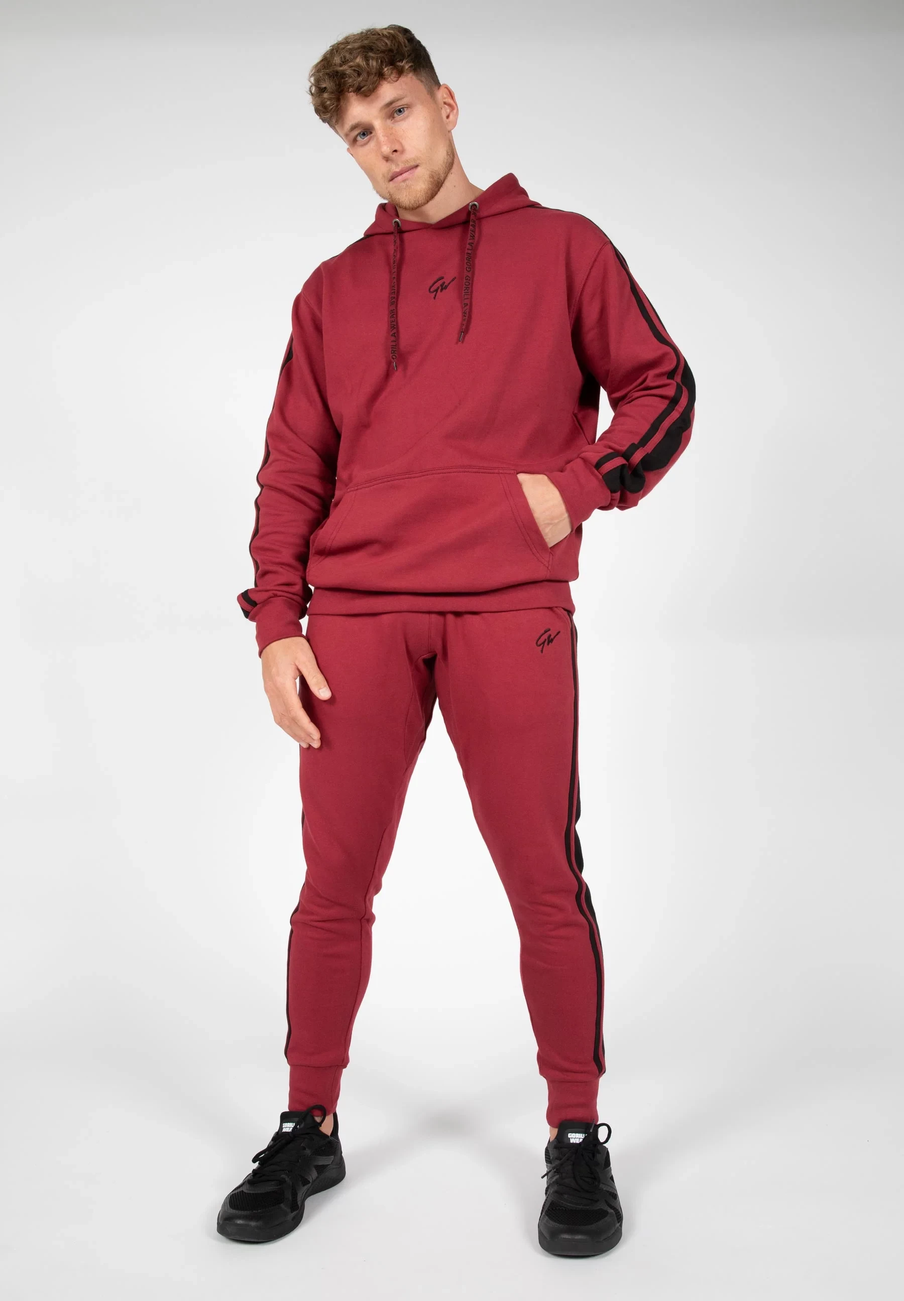 Banks Oversized Hoodie - Burgundy Red/Black [Madhësia: M]