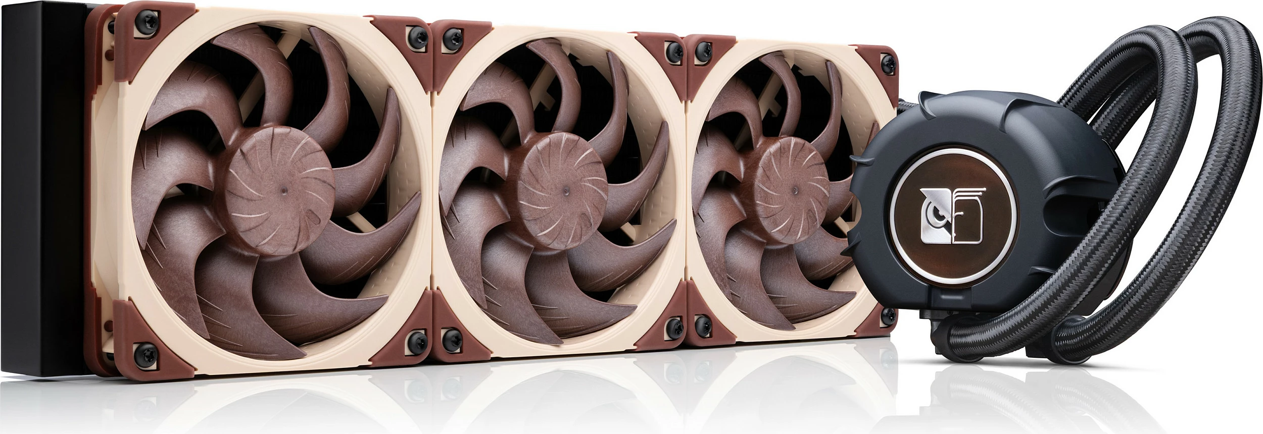 Ftohës uji AiO për CPU Noctua NL-LC1-36, radiator 360mm, 3x120mm ventilatorë, kafe/bezhë