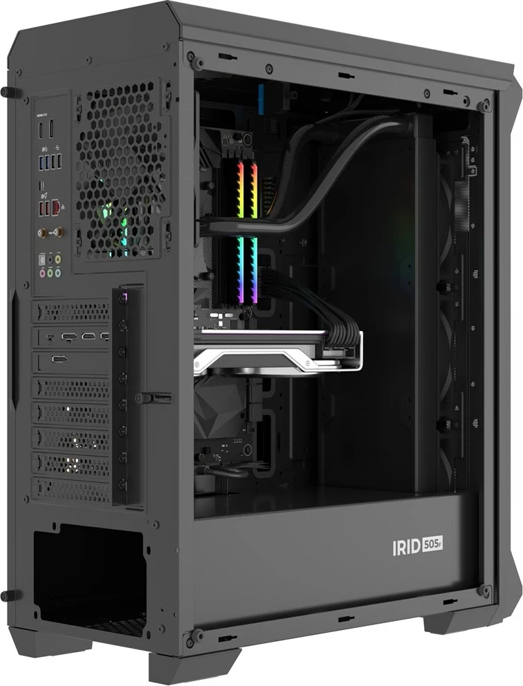 Kasë GENESIS Irid 505F Midi Tower, e zezë