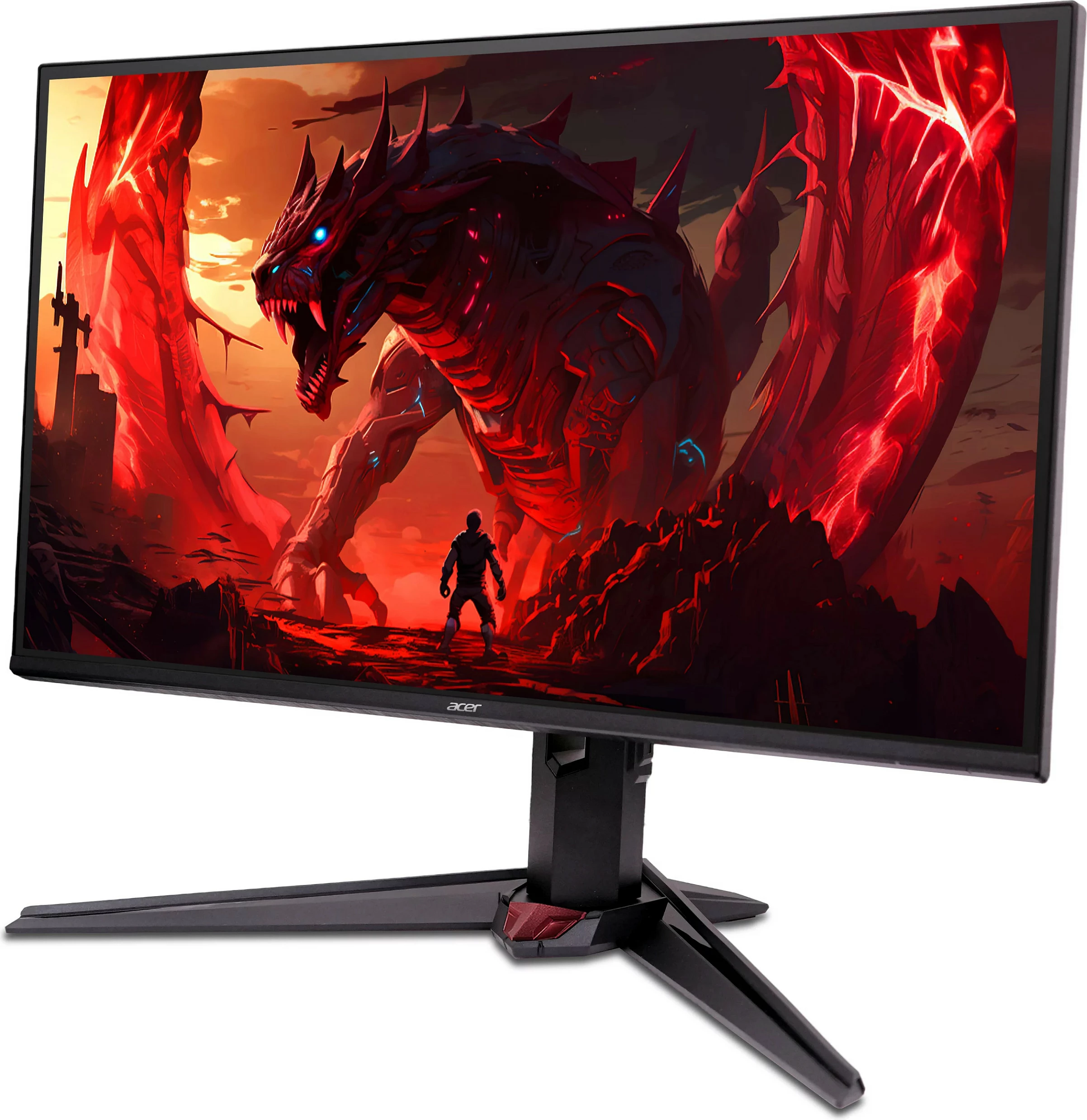 Monitor gaming Acer Nitro XV270UF3b, 27", 2.5K QHD 2560x1440, 320Hz, FreeSync Premium, i zi me detaje të kuqe