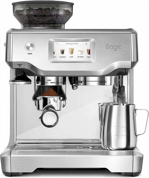 Aparat espresso Sage The Barista Touch, mulli i integrum, depo 250 g, rezervuar 2 L, inox