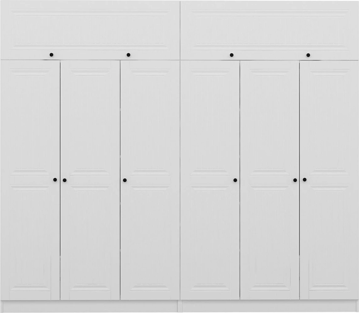 Dollap Skye Decor, i bardhë, 270x235x52 cm, 10 pjesë