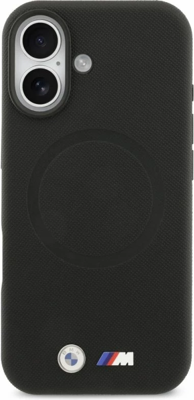 Kapak telefoni BMW M FW Metal Logo MagSafe për iPhone 17, i zi