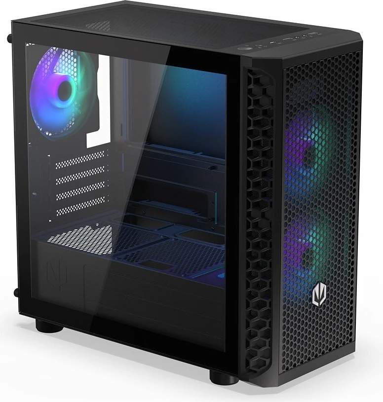 Kasë Endorfy Signum M30 ARGB (EY2A020), Mini Tower microATX, x3 PWM ARGB fanë, USB-C, e zezë