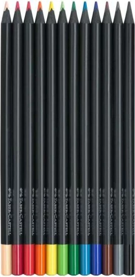 lapsa me ngjyra Faber-Castell FC-116412, majë 3mm, black, set