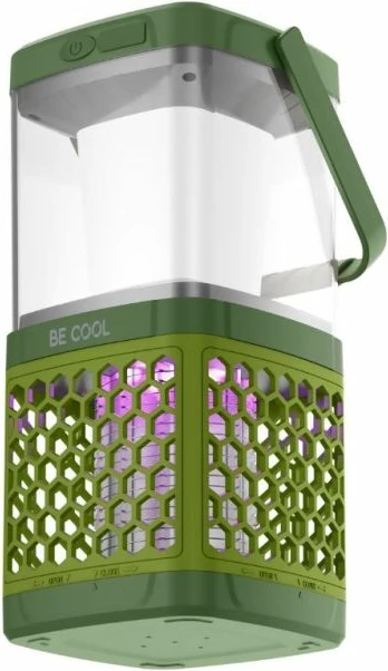 Llambë kampingu solar / vrasës mushkonjash BECOOL BC23IV05 5W, bateri 1800mAh, 40m², USB, jeshile