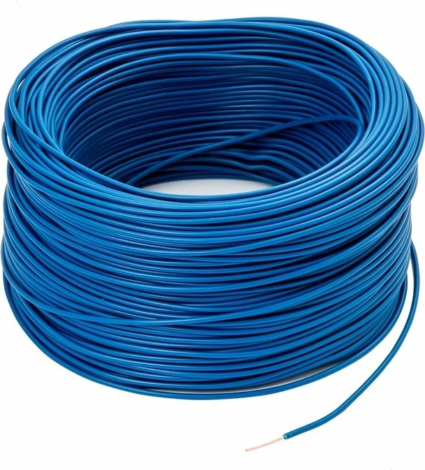 Kablo instalimi LGYDY LGY LGY0.75_500 1x0.75mm² bakër 300/500V 100m, blu