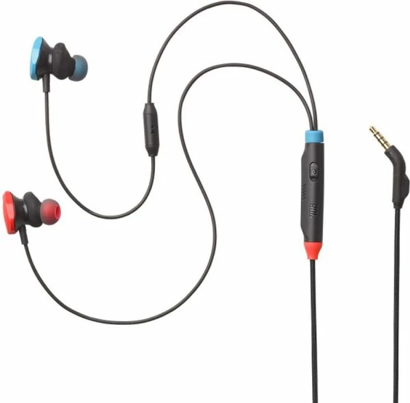 Kufje gaming in-ear JBL Quantum 50N (JBLQUANTUM50N) me kabllo, me mikrofon, kuqe/kaltër