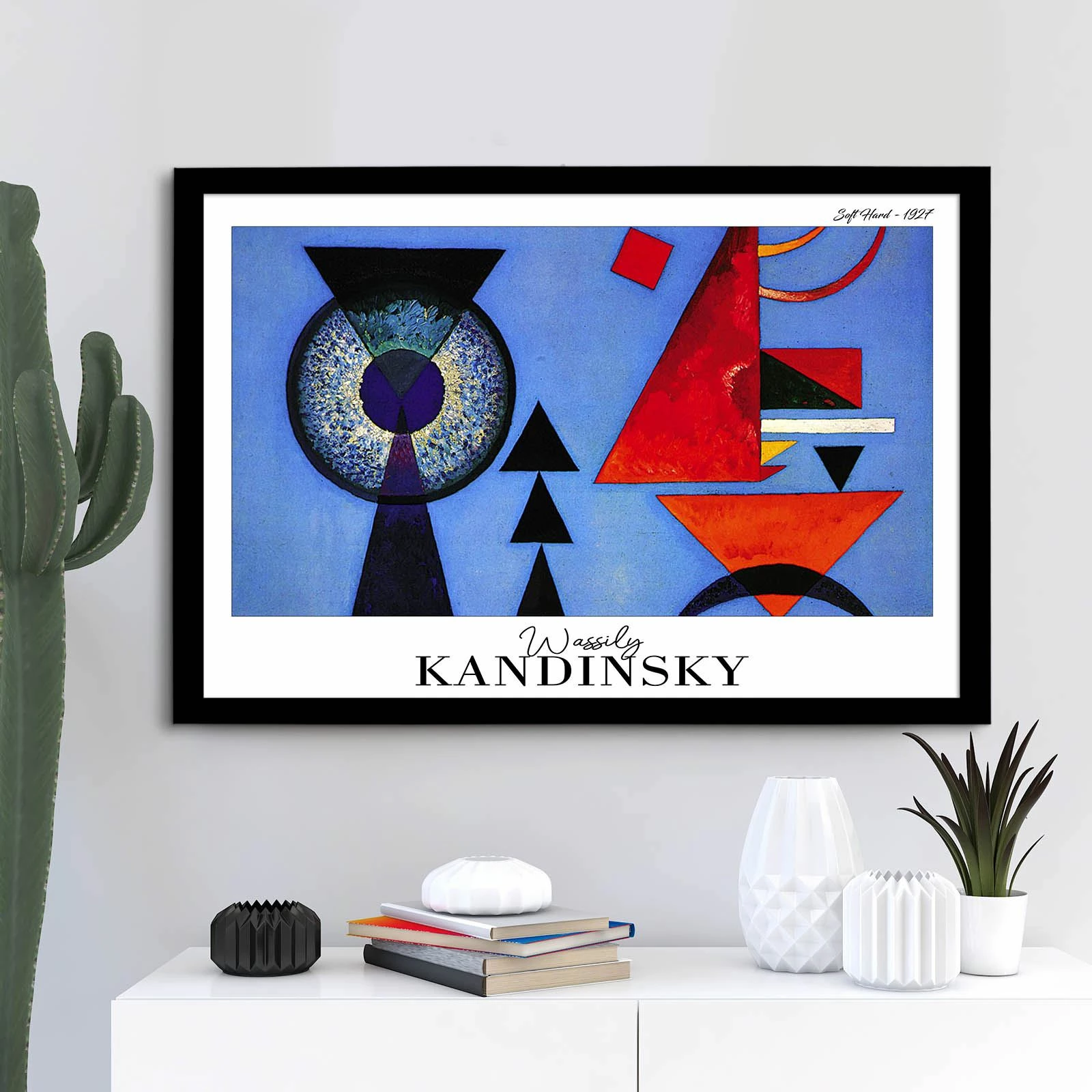Pikturë dekorative me kornizë Wallity, shumëngjyrëshe, 42x62cm, 4262SYHKANDINSKY-029