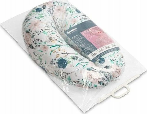 Jastëk pozicionues shtatzënie Sensillo 22757 Pregnancy Positioner XL 170x35 cm, portokalli me flutura