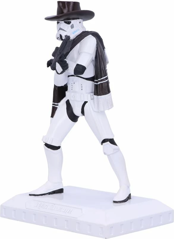 Figurinë koleksionuese NEMESIS NOW Stormtrooper "The Good The Bad and The Trooper" Star Wars, e pikturuar me dorë, bardhë/kafe e errët