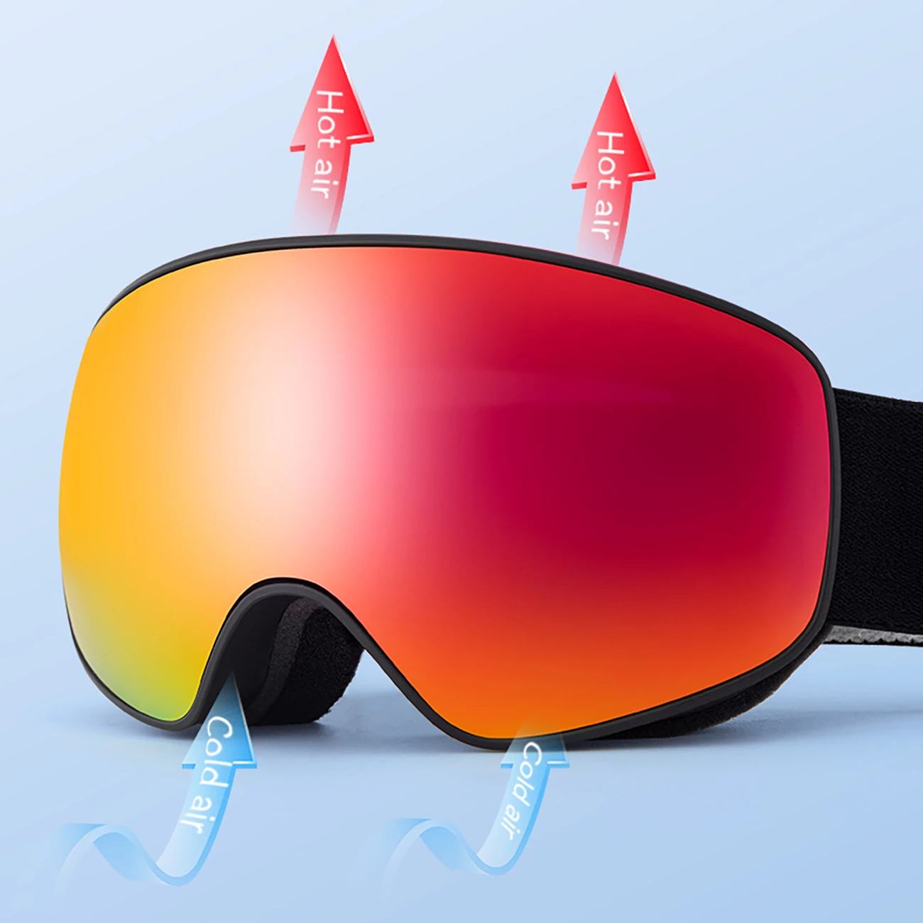 Syze skijimi Qunature për fëmijë, M/L, të zeza