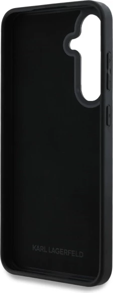 Mbështjellës Karl Lagerfeld 3D Rubber Karl&Choupette për Samsung Galaxy S24 FE, i zi