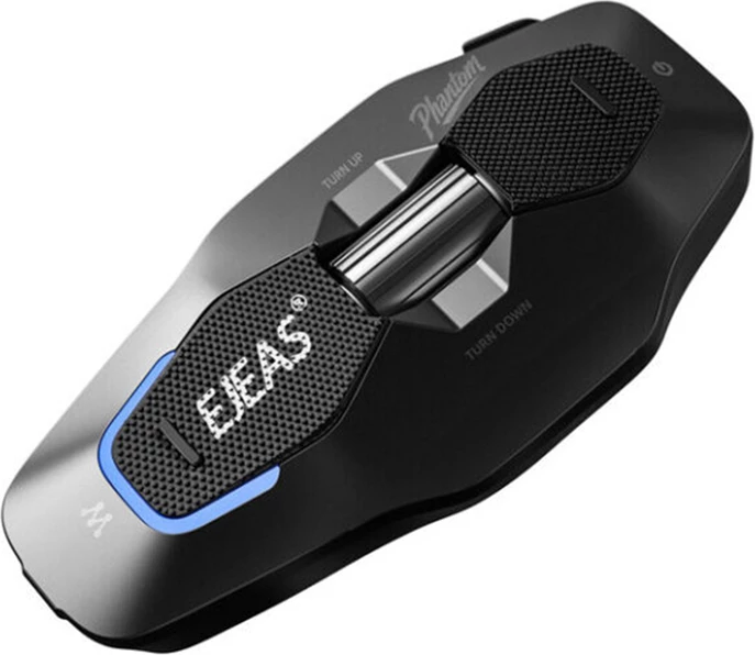 Interkom për motoçikletë EJEAS X10 Plus, Mesh + Bluetooth 5.1, deri 100 pjesëmarrës, IP67, bateri 1500 mAh, i zi