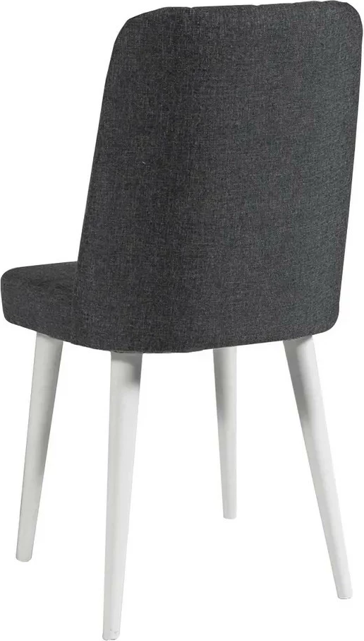 Set tavoline me karrige për ngrënie, zgjatshme, Skye Decor Vina 1053, e bardhë, antracit, 5 copë