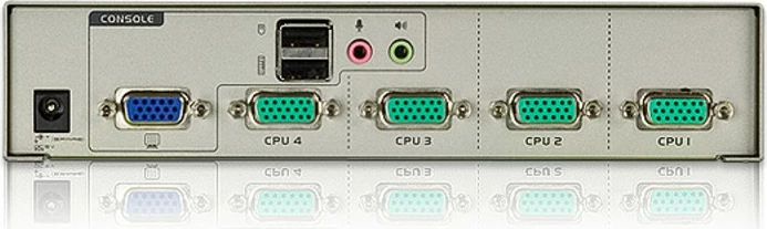 Switch KVM ATEN CS74U 4 porta USB, audio, argjendtë
