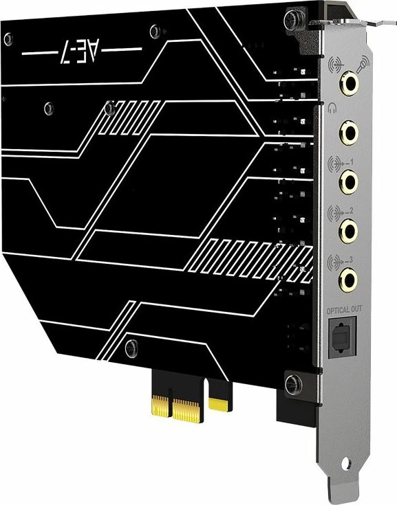 Kartë zëri Creative Sound Blaster AE-7 (70SB180000000), PCIe, 5.1, 32-bit/384 kHz, me modul kontrolli ACM