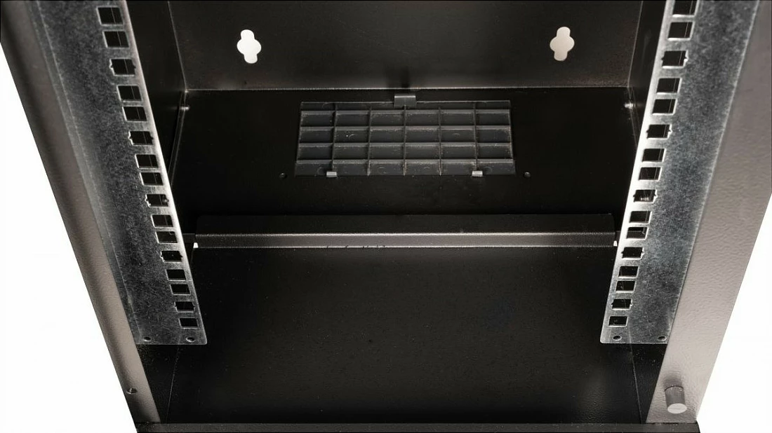 Kabinet muror 10" EQUIP 9U 300x300mm, derë xhami, i zi